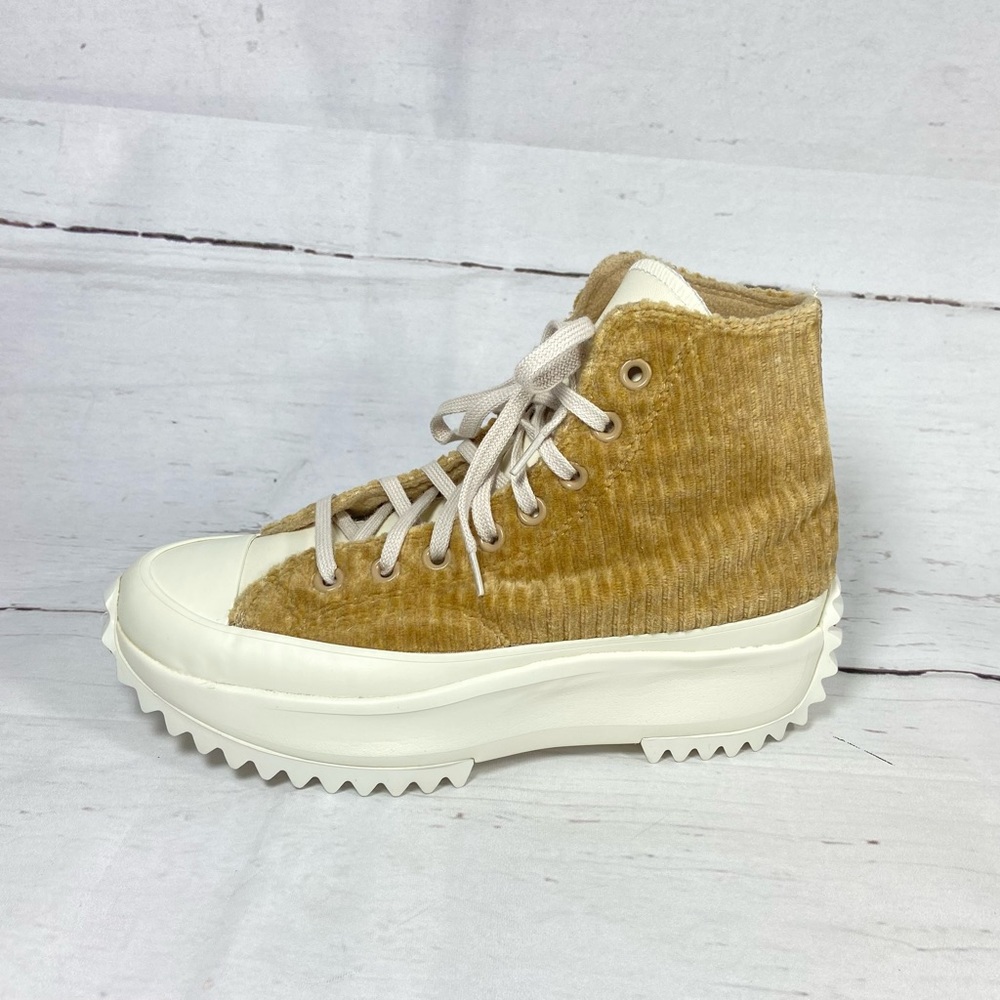 Converse‎ Run Star Hike Hi Sneakers Women’s 8.5 Sand Platform Shoes